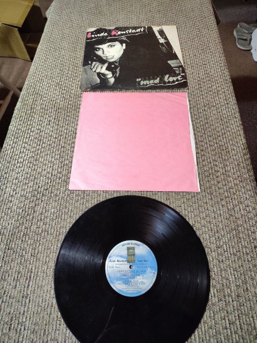 33 LP Vinyl Record Album Linda Ronstadt "Mad Love" Asylum Label 1980 FREE Ship